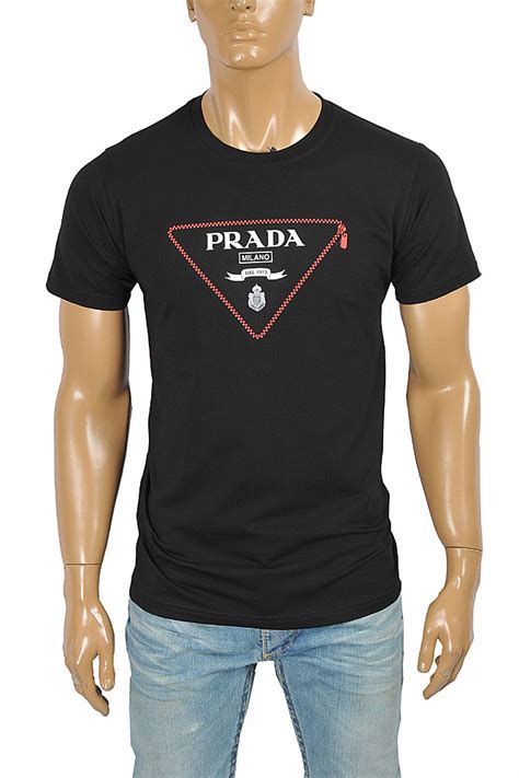 prada metal t shirt mens|prada men's short sleeve shirts.